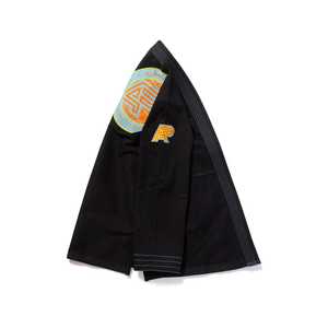 Kimono de BJJ Negro 100% Algodón, 500g de Peso de Tela, Logotipo Serigrafiado (Delantero/Izquierdo/Derecho de las Mangas), Unisex, para Entrenamiento y Competición - Product Image 2