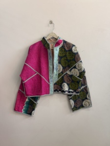 Assorted Lot Of Kantha Handmade <b>Jacket</b> Reversible Boho <b>Hippie</b> Style Quilted <b>Jacket</b> For Women - Product Image 3