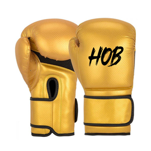 Guantes de Entrenamiento de MMA y Boxeo de Cuero Personalizados OEM en Azul y Negro con Cierre de Velcro para Muay Thai BJJ, Guantes de Boxeo de Cuero PU - Product Image 3