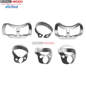 Pinces à diaphragme dentaire manuelles professionnelles, lot de 6, en acier inoxydable allemand, pour procédures endodontiques, hygiéniques, Brinker Universal - Product Image 5