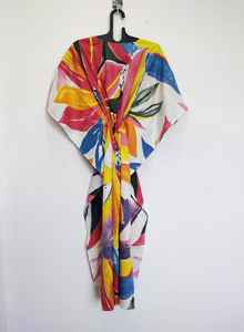 Robe kaftan indienne faite à la main, colorée, pour les festivals, légère, style bohème, parfaite pour la plage - Product Image 6