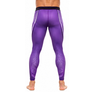 Leggings de compression sportifs pour hommes, pantalons d'entraînement personnalisés pour la gym, évacuation de l'humidité, course à pied, fitness, vente en gros, fournisseur OEM - Product Image 6