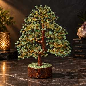 Natural Stone Emerald Tree 500 <b>Chips</b> Handmade Eco-Friendly Reiki <b>Crystal</b> Gemstone Figurine for Valentine's Day Thanksgiving - Product Image 4
