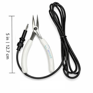 Pince de précision pour bijoux permanents en acier inoxydable de haute qualité, avec contrôle antistatique, prise précise, OEM, marque privée - Product Image 6