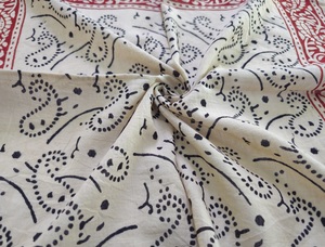 Pañuelos al por mayor con estampado de bloques, hechos a mano, ecológicos y suaves, 100% algodón, bufandas con estampado indio, regalo boutique para ella - Product Image 6