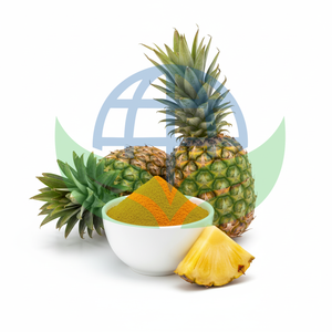 Poudre de jus d'ananas biologique séchée par atomisation (Ananas Comosus) 100% Solides de jus d'ananas Solubles dans l'eau Approvisionnement en vrac - Product Image 2