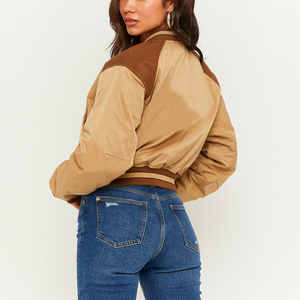 Chaqueta Varsity Corta Personalizada de Alta Calidad, Profesional, Cómoda, Nuevo Diseño, en Oferta, Chaqueta Varsity OEM para Mujer - Product Image 2