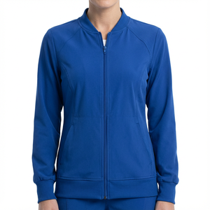 Chaqueta de uniforme médico transpirable y cálida de primera calidad, talla grande, para médicos, que ofrece una apariencia profesional. - Product Image 4