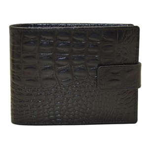 <b>Men's</b> Genuine Leather Bifold <b>Wallet</b> Minimalist Multi-Card Holder Short Fold Closure <b>Black</b> - Product Image 4