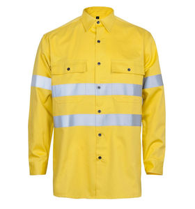 Chemise de travail haute visibilité personnalisée, chemise de sécurité réfléchissante pour la construction - Product Image 6