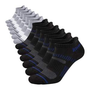 Chaussettes de sport multicolores pour hommes, coupe basse, respirantes, en maille, pour l'entraînement et le sport, vente en gros - Product Image 2