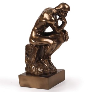 Sculpture artisanale en bois de Sheesham représentant un penseur philosophe - Art en gros - Product Image 6