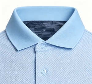 Camisa de Hombre de Manga Corta, Color Azul Claro, Sólida, Transpirable, de Secado Rápido, Estilo Casual de Negocios, para el Trabajo Diario, Tejido de Poliéster/Algodón - Product Image 3