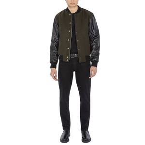 Chaqueta Varsity con Parches Bordados Personalizados para Hombre, Mangas de Lana, Calidad Premium, Estilo Urbano para Invierno 2026 - Product Image 4