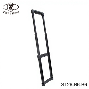 Maleta con Asa Telescópica de 405 mm, Fabricada en Plástico y Aluminio, para Bolsas de Viaje Europeas - Product Image 4