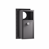 Boîte à colis intelligente pour la maison, en acier galvanisé durable, boîte aux lettres extérieure à encastrer avec fente pour courrier, revêtement en poudre
