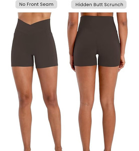 กางเกงขาสั้นลำลองผู้ชายสำหรับฤดูร้อน ผ้าเทอร์รี่ แห้งเร็ว กันยับ ปักลายชายผ่า เอวยางยืดสูง ระบายอากาศได้ดี ทรงหลวม - Product Image 4