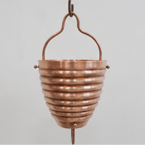 Chaîne de pluie en cuivre suspendue pour seau, décoration de jardin extérieur, style simple - Product Image 5