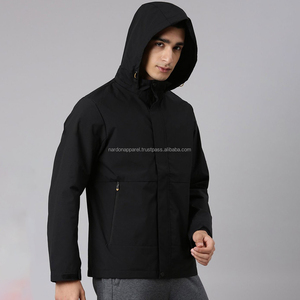 Nardon Apparel Vente en gros Logo personnalisé 2025 Nouvelle veste tactique imperméable pour hommes Veste coupe-vent à capuche Manteau Veste souple - Product Image 3