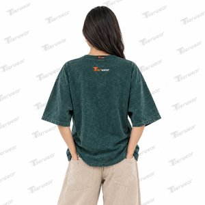 เสื้อยืดลำลองผู้หญิงไซส์ใหญ่ ผ้าฝ้าย 100% 200 GSM ซักแล้วแห้งไว ระบายอากาศดี แฟชั่นสตรีท รับผลิตแบบ OEM แบรนด์ส่วนตัว - Product Image 5