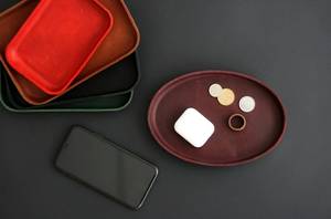 Bandeja Organizadora de Cuero Genuino Premium para Hotel, Caja Decorativa de Cuero Real para Habitaciones de Hospitalidad, GLTY-0032 - Product Image 3