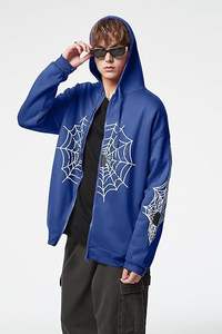 Sweat à capuche oversize zippé Y2K pour femme ROMEO INDUSTRY, 100% polyester polaire respirant, décontracté, automne-hiver, streetwear - Product Image 6