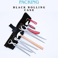 Kit d'outils professionnels de fermeur pour chevaux : Couteau à sabots arc-en-ciel, Marteau, Pince à sabots, Extracteur de clous, Pince à crins, Poinçon, en acier au carbone forgé pour sabots