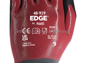 Guantes de Protección Ligeros Ansell Edge 48-919 con Excelente Agarre, Resistencia a la Abrasión y Protección Contra Aceite, Hechos en China - Product Image 2