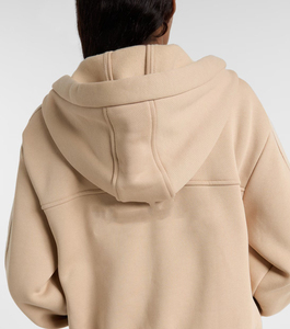 Sudadera con capucha de lona con cremallera para mujer, invierno, ODM, estampado frontal, 100% algodón, tela gruesa, actividades al aire libre, novedad 2026 - Product Image 4