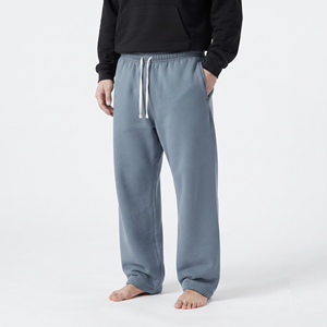 Pantalones Jogger Casuales de Algodón Oversize para Hombre, de Pierna Ancha, Estilo Baggy, con Cordón Ajustable y Efecto Apilado - Product Image 6