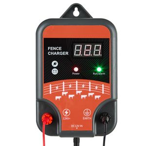 Caricatore per Recinzione Elettrica 10kV 3J, Potente Elettrificatore AC/DC con Indicatore LED, Portata 3 km, Attrezzatura per Allevamento - Product Image 1