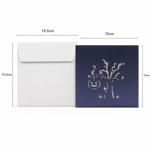 Carte de vœux 3D pop-up sur le thème d'Halloween, mignonne et effrayante, faite à la main, personnalisable, fabricant OEM/ODM pour la papeterie - Product Image 2