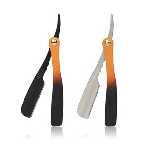 Navaja de Afeitar Desechable de Acero Inoxidable con Hoja Única y Mango de Plástico Recubierto de Platino para Uso en Salón y Cuidado Personal - Product Image 1