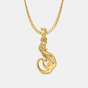 Collar con Colgante de Diamante Cultivado en Laboratorio en Espiral Dorado Amarillo - Product Image 6