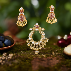 Royal Pota Stone and Pearl Pendant <b>Set</b> 10575636PK Exquisite Fine Jewelry <b>Set</b> - Product Image 3