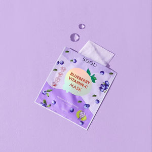 Set de Mascarillas Faciales SOQU Fruity Blissful Glow, 12 Unidades, con Arroz como Ingrediente Principal y Vitamina C - Product Image 5