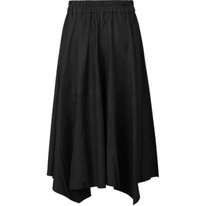 Jupe Midi Femme Hiver en Cuir Véritable et Velours Côtelé, Taille Naturelle, Style Vintage, Grande Taille, Décontractée, Vente en Gros, Prix Abordable - Product Image 2