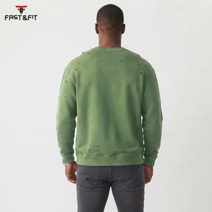Nouveau style streetwear d'hiver, design personnalisé, unisexe, tissu polaire numérique brodé, sweat-shirts à manches longues unis, personnalisés - Product Image 2