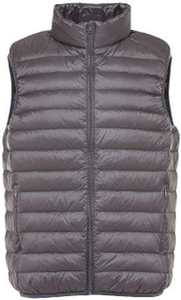 Chaleco corto de plumón con capucha y cremallera para mujer, estilo moderno, personalizable, cálido, sin mangas, para invierno. - Product Image 2