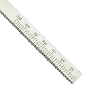 Poignée de miroir hexagonale solide avec embout conique et échelle de mesure, instrument dentaire en acier inoxydable certifié CE - Product Image 2