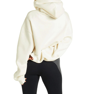 Women <b>Winter</b> Crop <b>Top</b> Hoodie Front Trendy Sweatshirt Soft Fabric Long Sleeve Casual Streetwear Comfortable Daily Wear Outdoor - Product Image 2