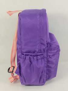 Sac à dos scolaire ORKID personnalisé en polyester violet avec poche avant zippée, léger et imperméable, pour étudiants et enfants, 20-36L - Product Image 3