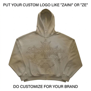 Sudadera con Capucha para Hombre, 350 Gramos, Felpa de Algodón Premium, Lavado Ácido, Color Beige Vintage, Ecológica, Personalizable para Impresión DTG, Serigrafía y Bordado - Product Image 1