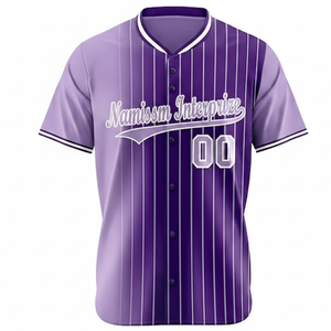 Maillot de baseball personnalisé de haute qualité, vente en gros, vêtements de sport en polyester, maillots de baseball pour hommes, uniformes pour adultes, séchage rapide, grandes tailles - Product Image 5