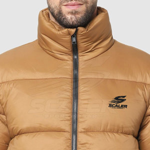 Chaqueta de Invierno Acolchada para Hombre, Cómoda y Duradera, con Cuello Alto y Logotipo Frontal, Ideal para Aventuras de Fin de Semana y Estilo Urbano Informal - Product Image 6