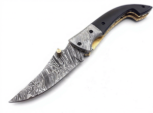 New 2026 OEM Based Customized Handmade Damascus Steel Straight <b>Clip</b> Point 4-inch Outdoor Pocket Knife Rose Wood Olive Wood DIY - Product Image 2