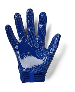 Gants de sport en cuir PU bleu avec impression par sublimation, design antidérapant, fermeture auto-agrippante, unisexe, pour les mains - Product Image 1
