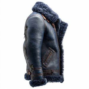 PREMIUM FUR <b>LEATHER</b> <b>JACKET</b> HEAVY DUTY FOR FORMAL WEAR. This one Screams Money and Durability. Winter <b>Jacket</b> that actually lasts - Product Image 6