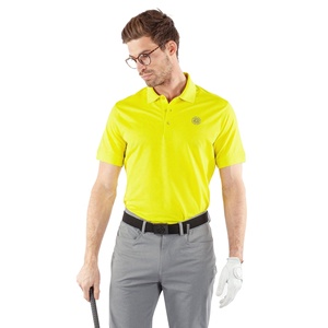 Chemise de golf pour homme en gros OEM Couleur unie 100% polyester coton Manches courtes Respirant Coupe ajustée Chemises polo pour homme - Product Image 1