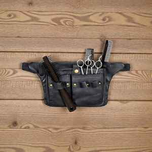 Funda de Cuero Premium para Tijeras de Barbero, Porta Tijeras para Cortar Cabello, Bolsa de Cinturón para Estilistas de Salón, LBSH-0002 - Product Image 3